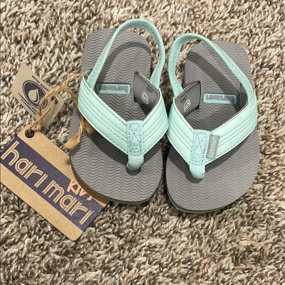 Kids Hari Mari Strap Flip Flops size 4/5